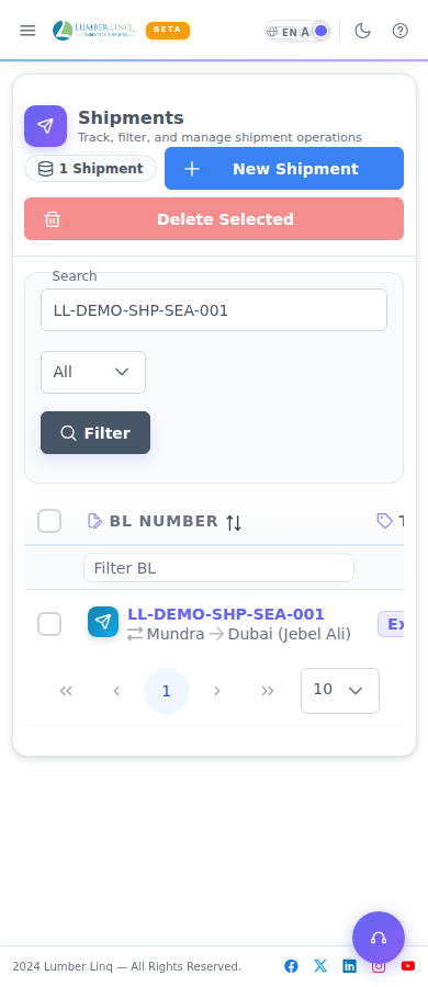 Mobile list view