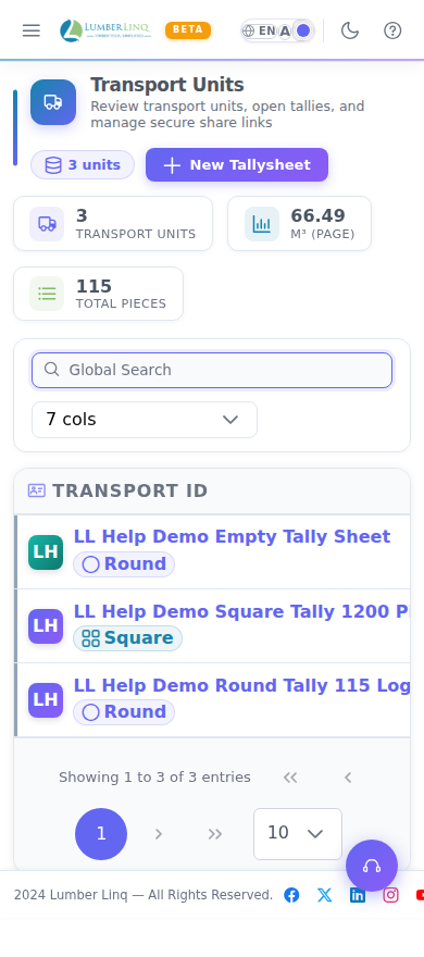 Mobile responsive view