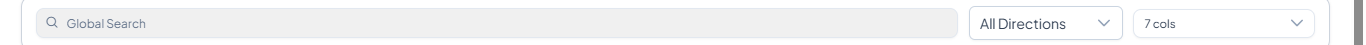 Stock Units filter bar